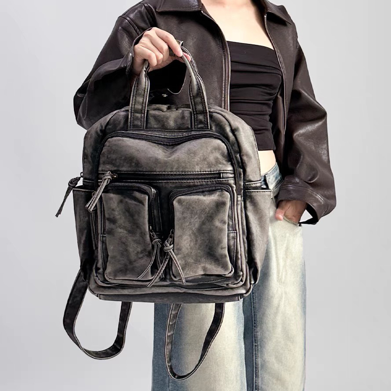 Luxury Bags Leather - Luxury Soft Washed Pu Leather Back