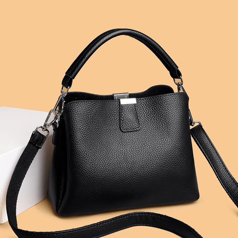 Luxury Bags From China - 100% Genuine Leather Women Handbags Cowhide