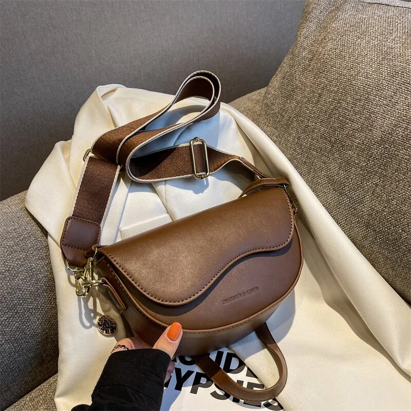 Luxury Bags Coach - Women Vintage Solid Color Flap Small