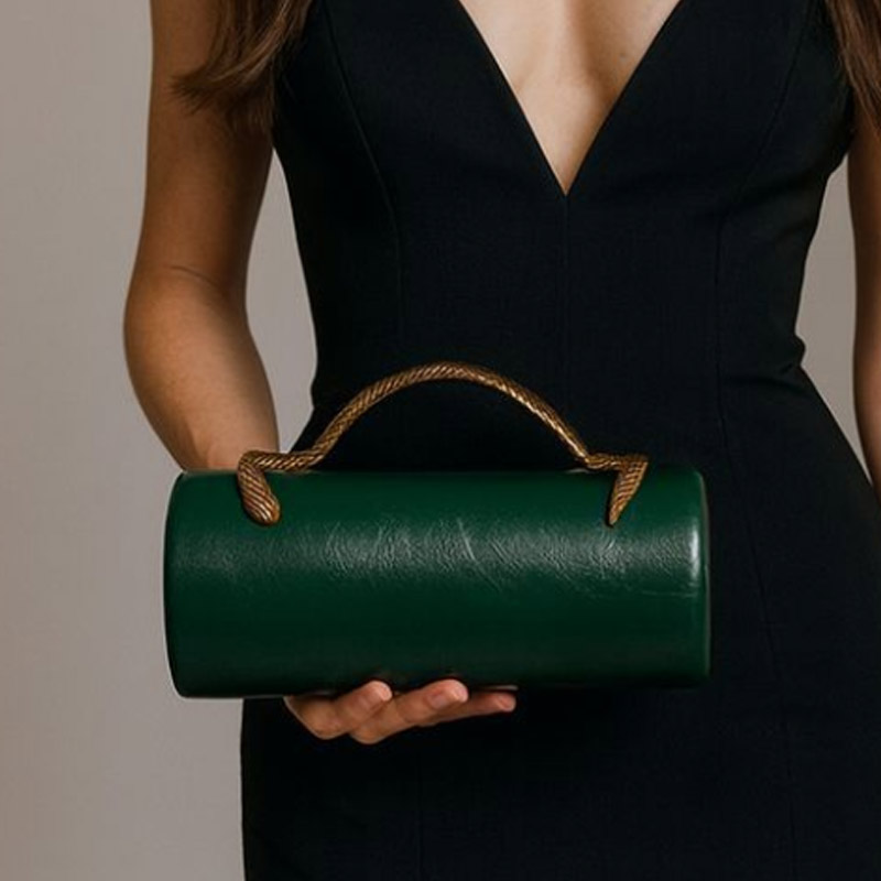 Luxury Bags Supplier - Luxury Gold Lady Handbag Fashionable PU