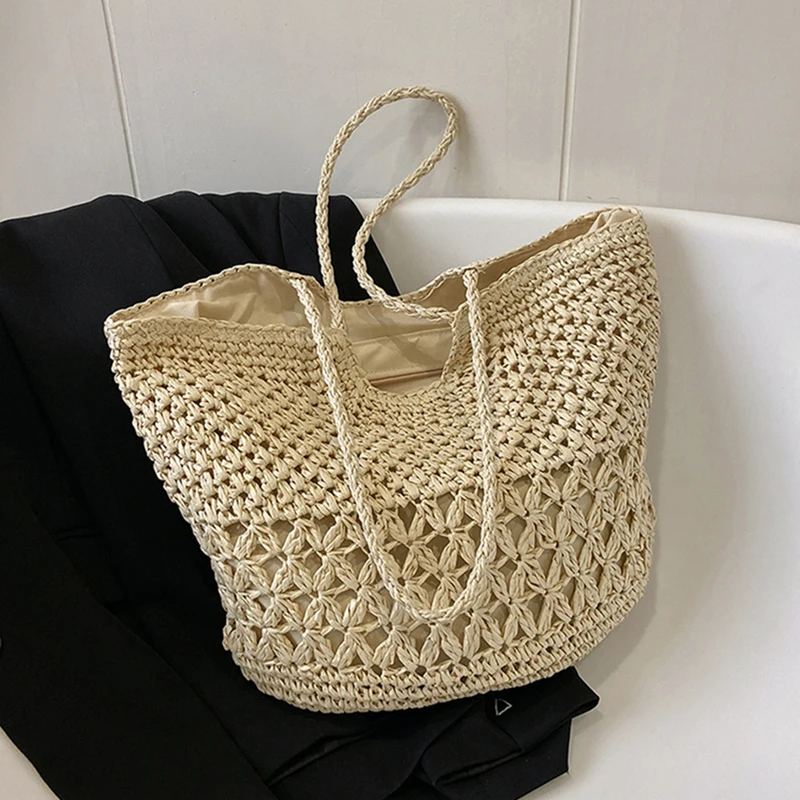 Casual Design Straw Weave Bags - Luxury Bags Tote ulasan dan harga