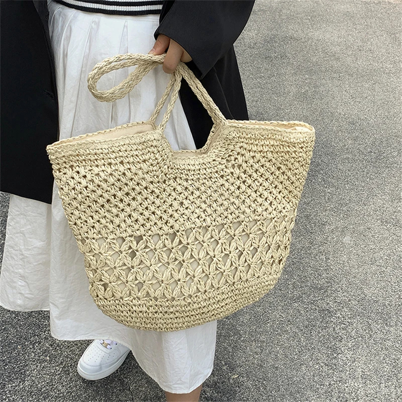 Casual Design Straw Weave Bags - Luxury Bags Tote ulasan dan harga