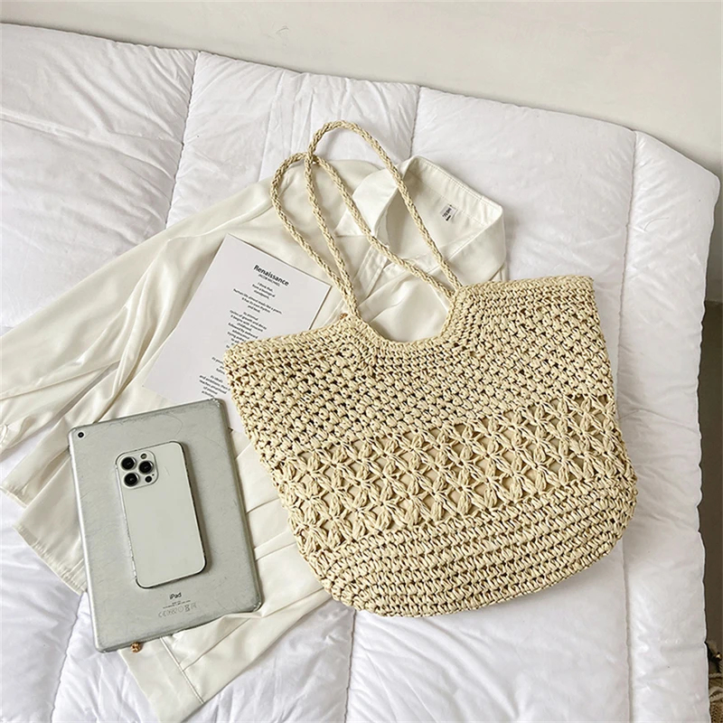 Casual Design Straw Weave Bags - Luxury Bags Tote ulasan dan harga