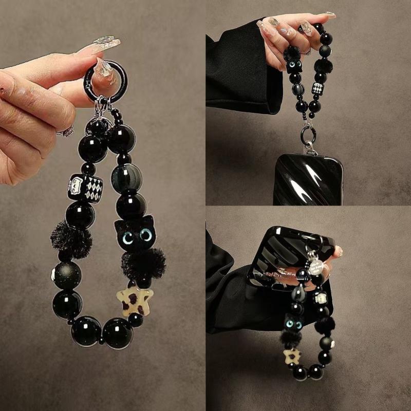 Luxury Black Fluffy Cat Mobile - Luxury Bags Cute ulasan dan harga