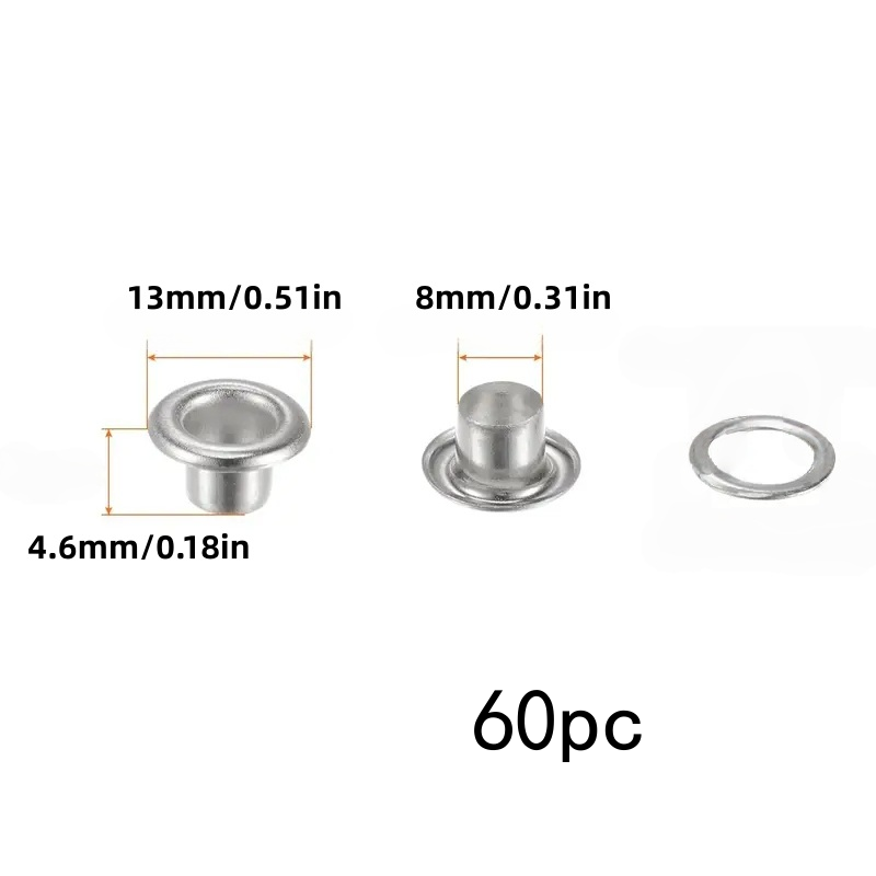 60pcs 8mm quick-release washer - Luxury Bags Repair ulasan dan harga