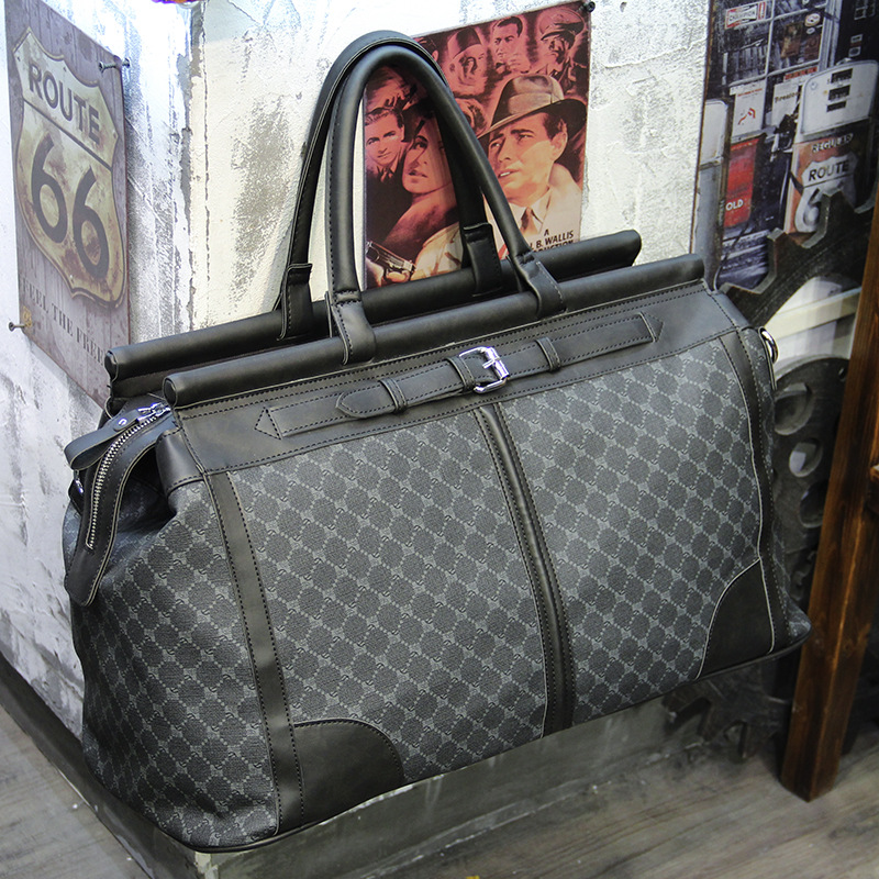 Fashion Plaid Travel Bag Men H - Luxury Bags Tote ulasan dan harga