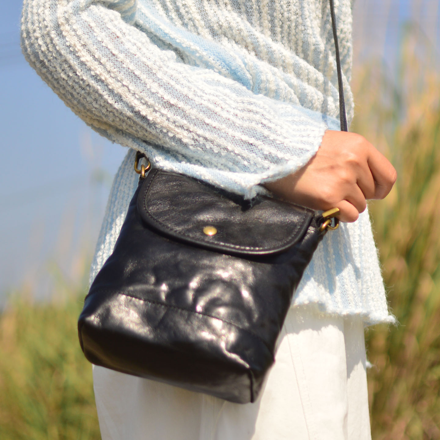 AETOO Leather handbag for wome - Saddle Bag Distressed ulasan dan harga