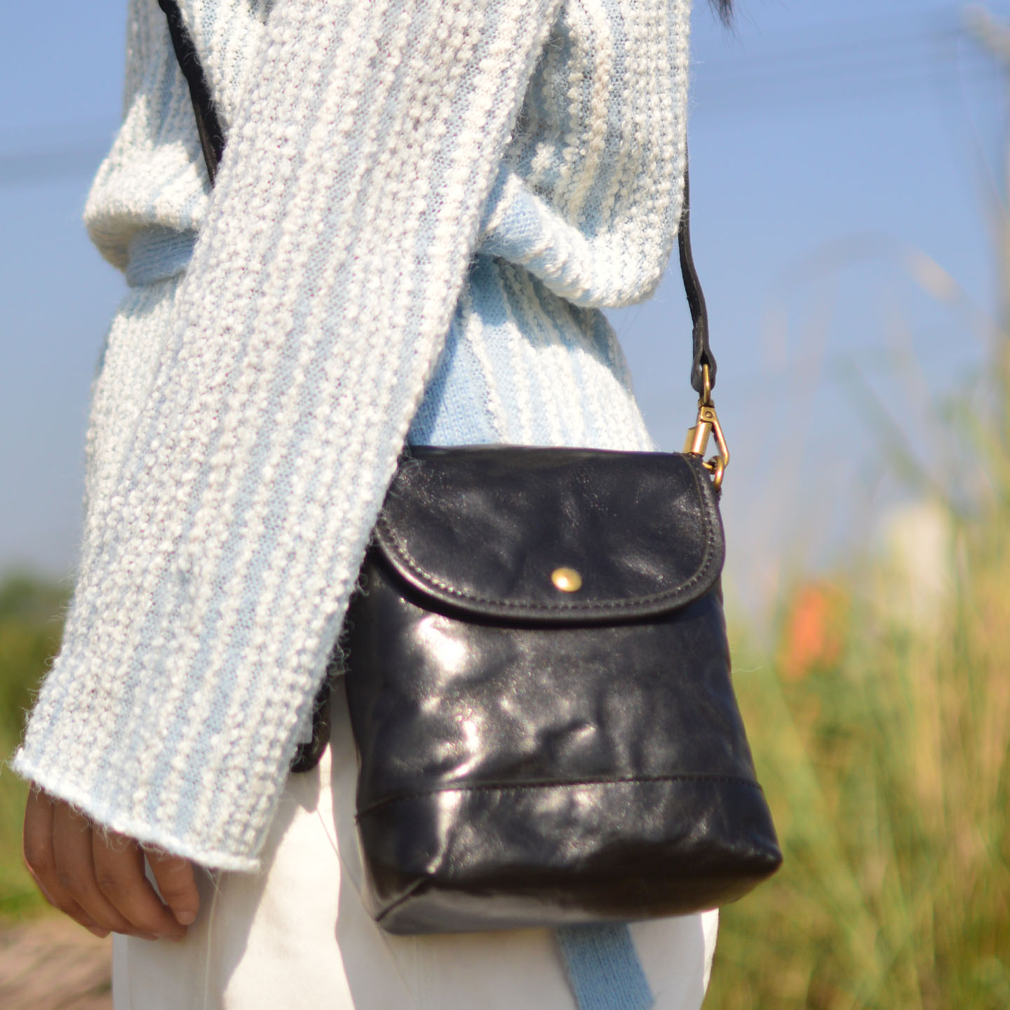 AETOO Leather handbag for wome - Saddle Bag Distressed ulasan dan harga