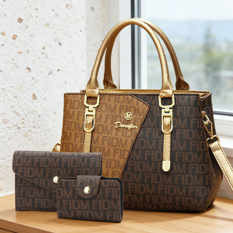 3-piece women's bag set, luxur - Luxury Bags Leather ulasan dan harga