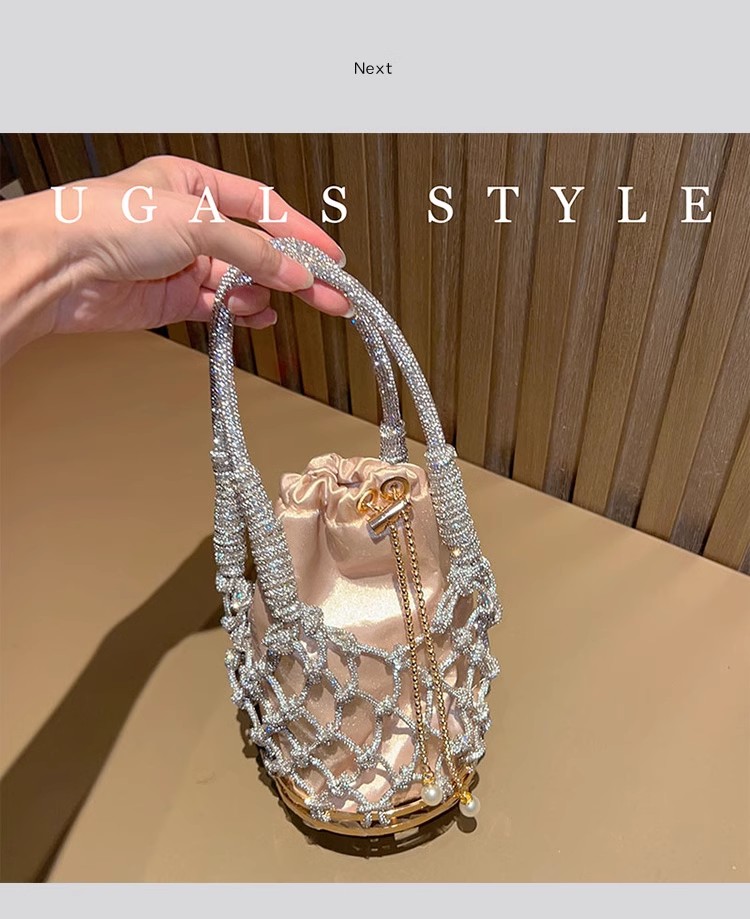 Hollow Out Glitter Rope Woven  - Luxury Bags Supplier ulasan dan harga