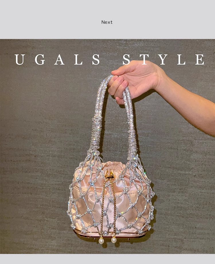 Hollow Out Glitter Rope Woven  - Luxury Bags Supplier ulasan dan harga
