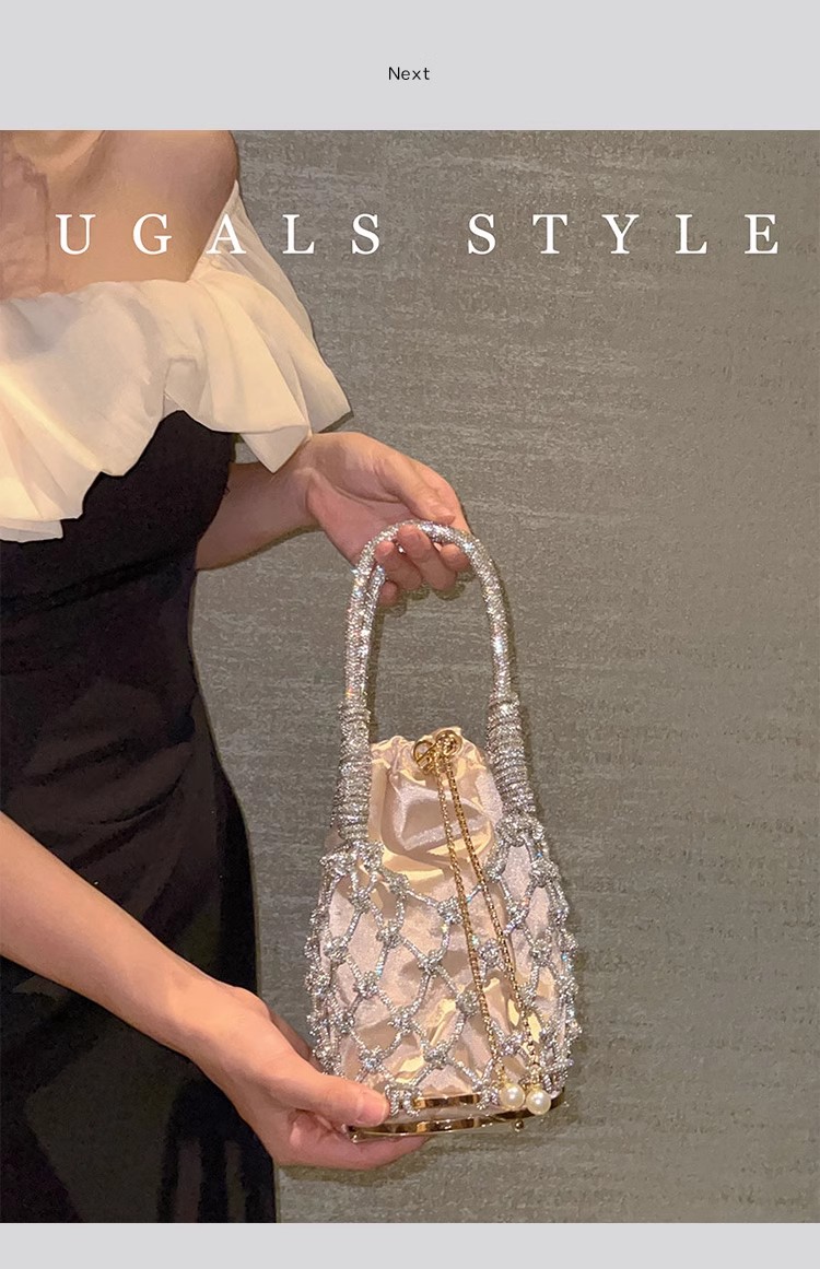 Hollow Out Glitter Rope Woven  - Luxury Bags Supplier ulasan dan harga