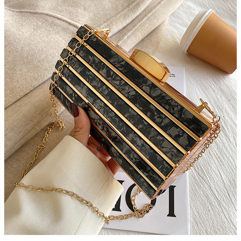 Luxury Designer Acrylic Square - Luxury Bags Mini ulasan dan harga