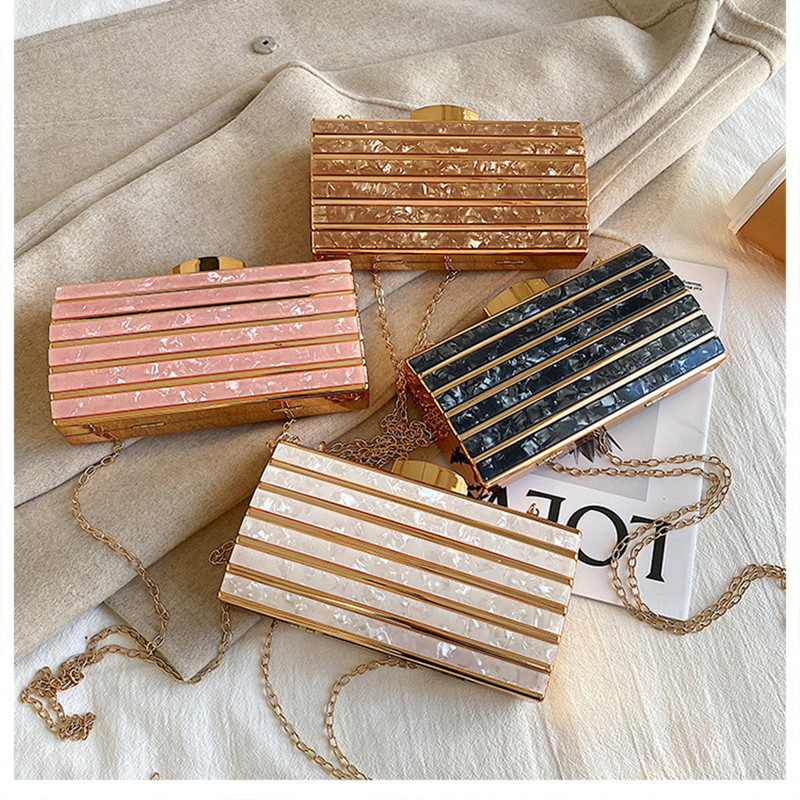 Luxury Designer Acrylic Square - Luxury Bags Mini ulasan dan harga