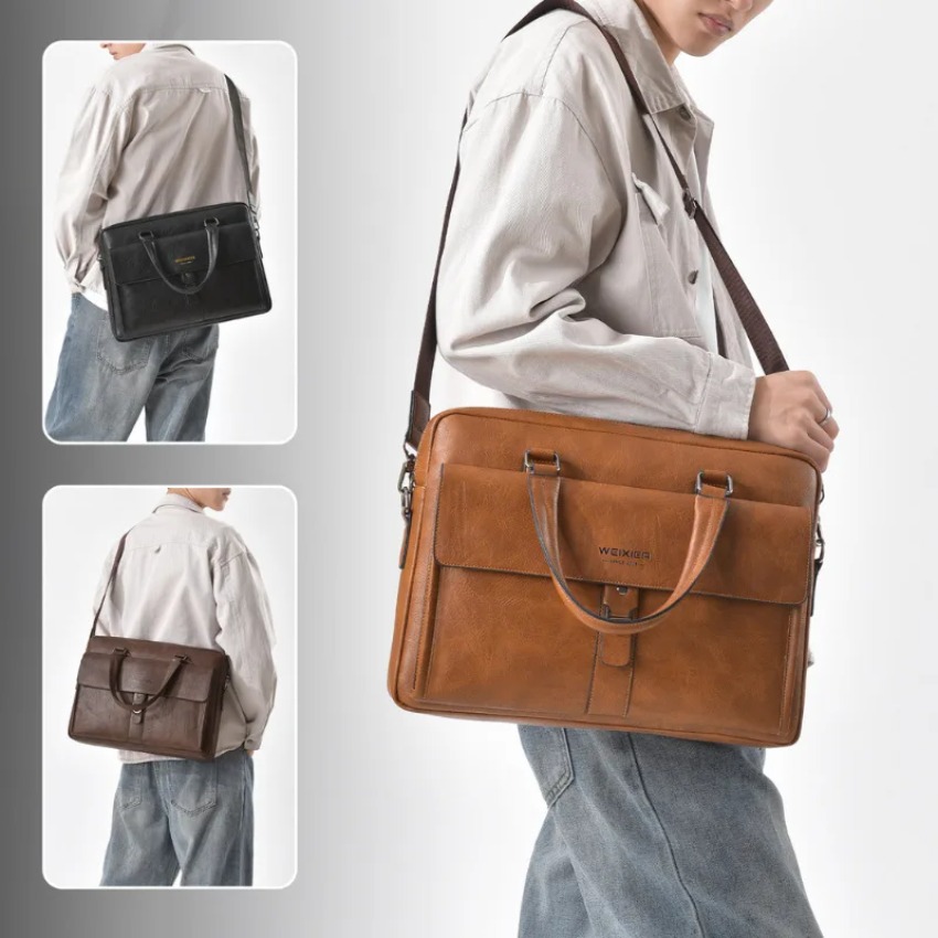 Brand new men's handbag retro  - Luxury Bags Tote ulasan dan harga