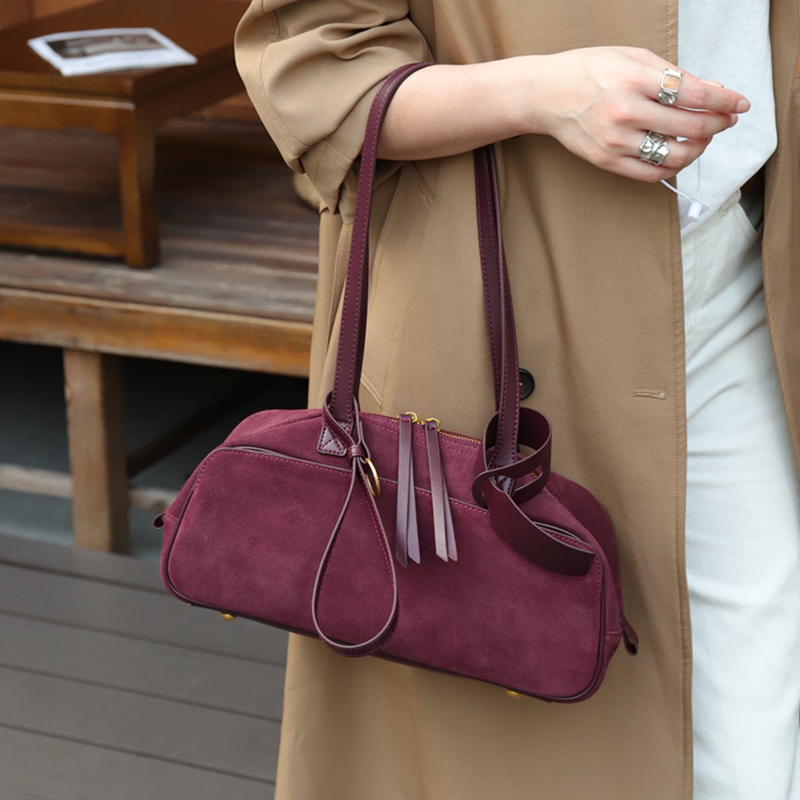 Toptrends Suede Cow Genuine Le - Luxury Bags Coach ulasan dan harga