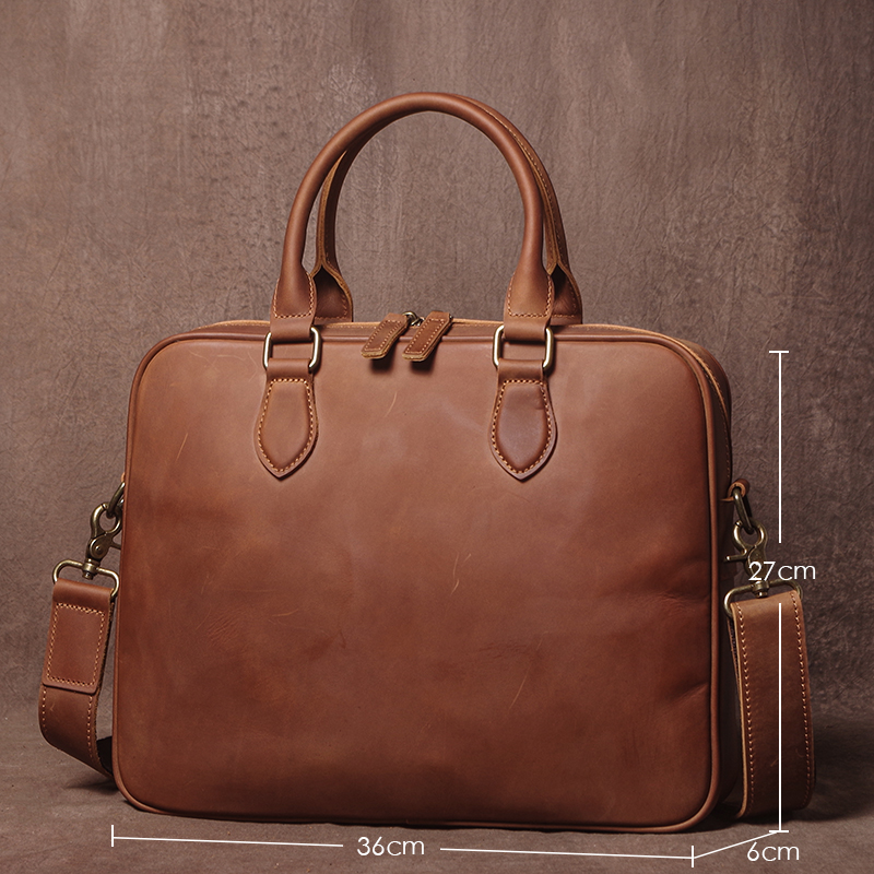 GURO Men Crazy Horse Cowhide B - Luxury Bags Leather ulasan dan harga