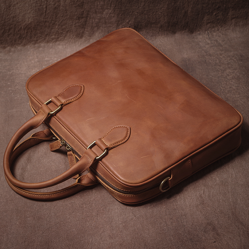 GURO Men Crazy Horse Cowhide B - Luxury Bags Leather ulasan dan harga