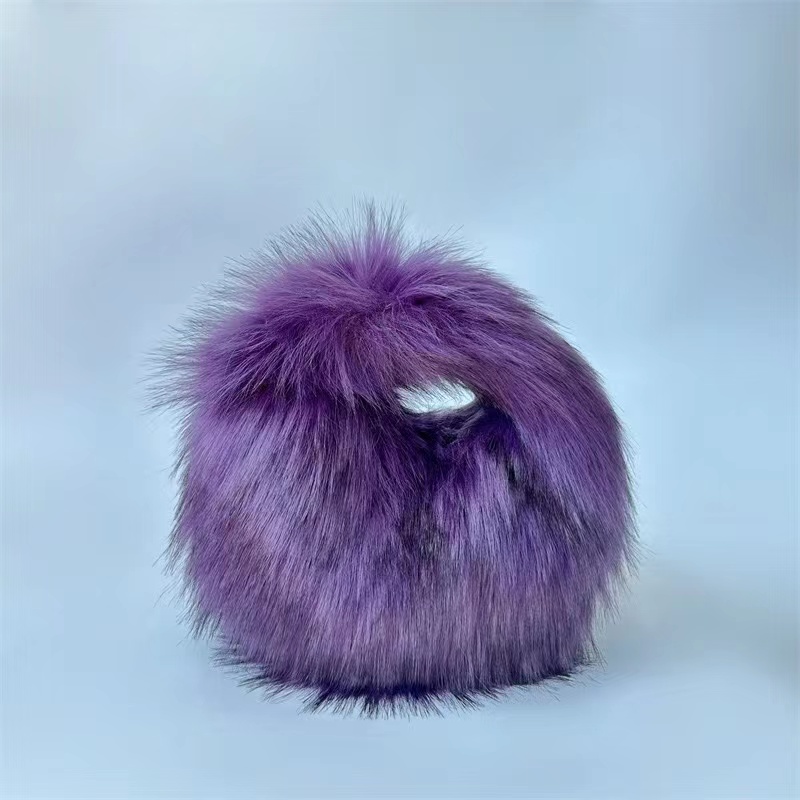 Fur Women's Small Half Moon Ba - Luxury Bags Cute ulasan dan harga