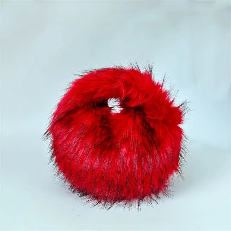 Fur Women's Small Half Moon Ba - Luxury Bags Cute ulasan dan harga
