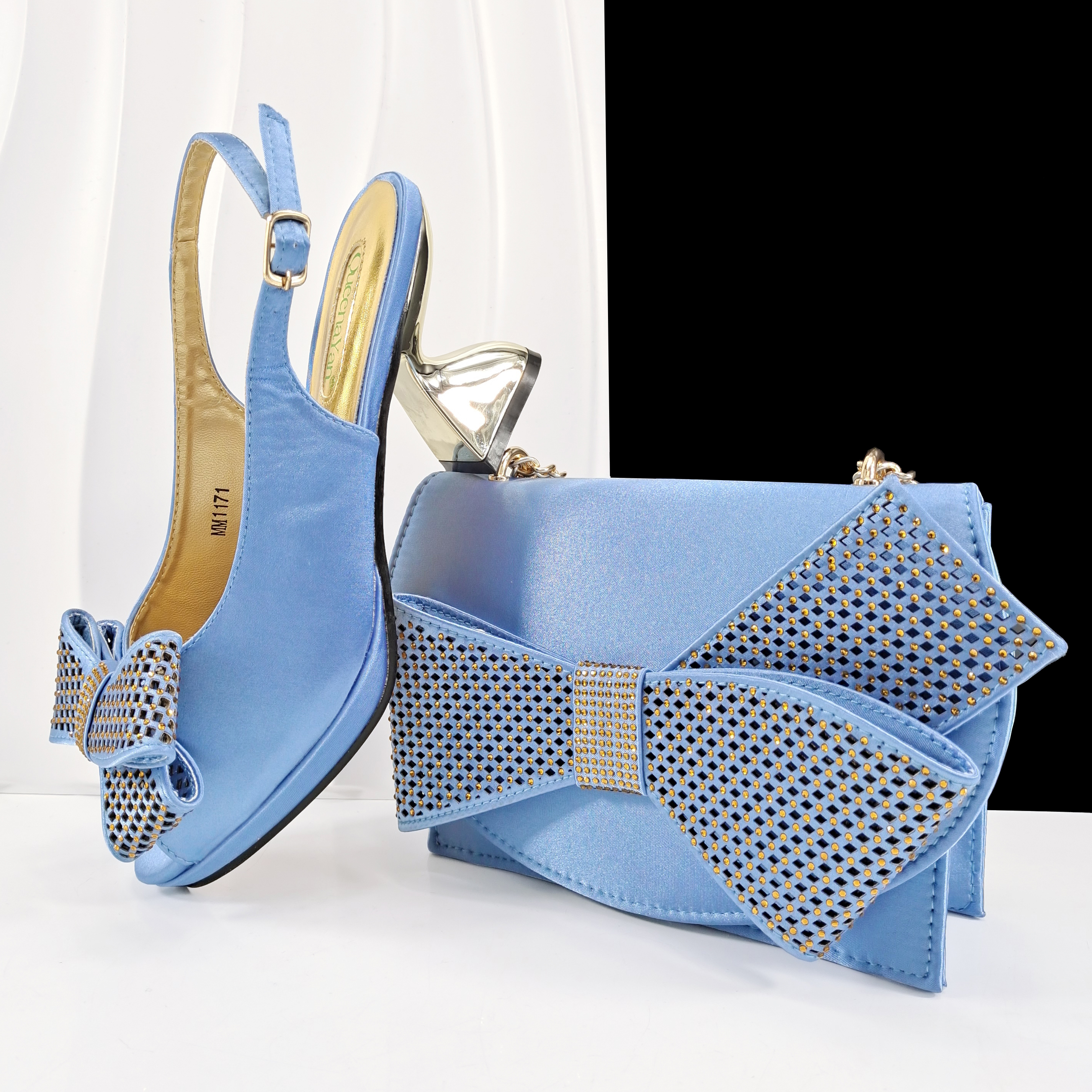 Queena Yan Sky Blue Color Peep - Luxury Bags For You ulasan dan harga