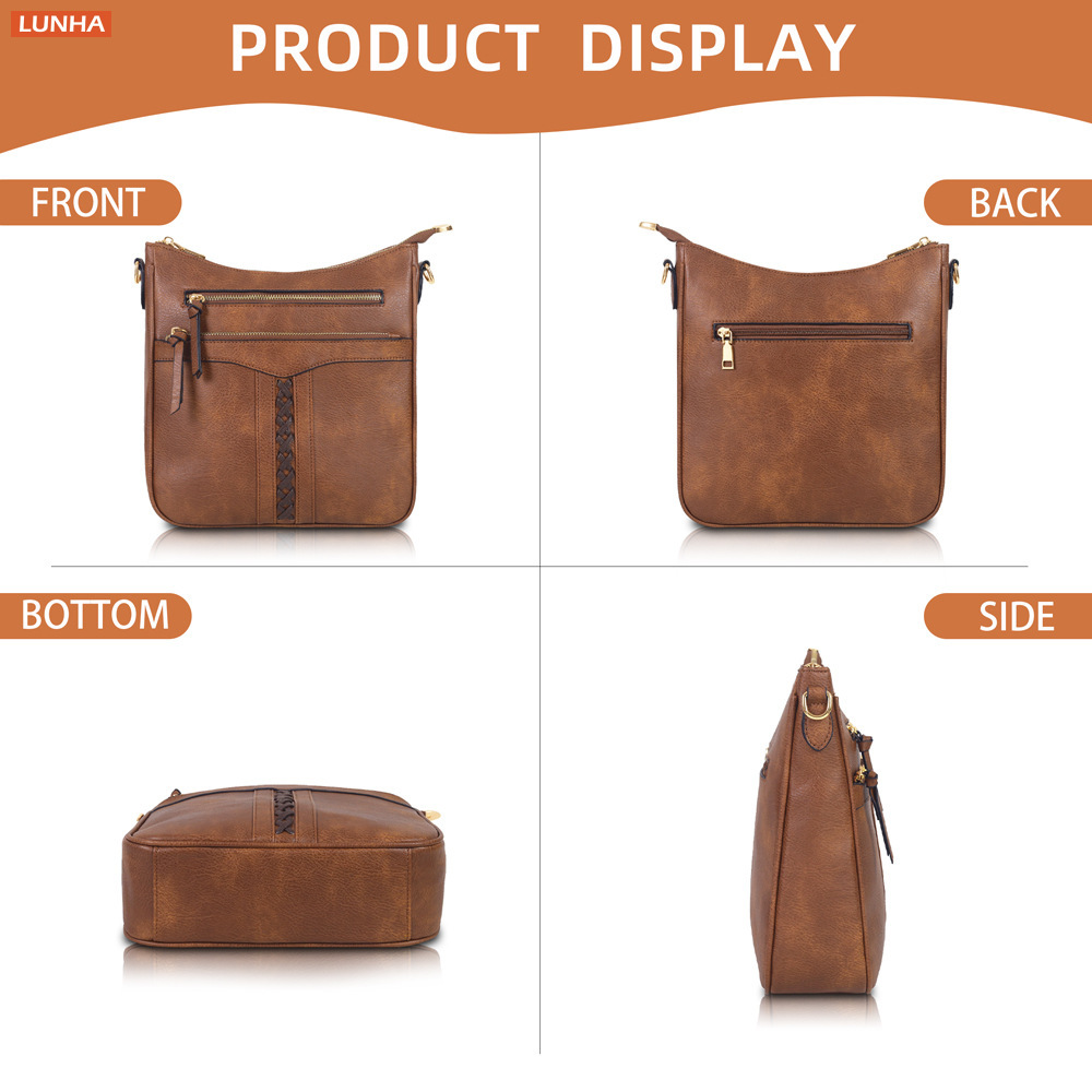 Vintage Braided Bucket Crossbo - Saddle Bag Distressed ulasan dan harga