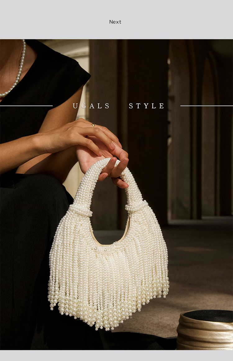 Design Handle Pearl Evening Cl - Luxury Bags Supplier ulasan dan harga